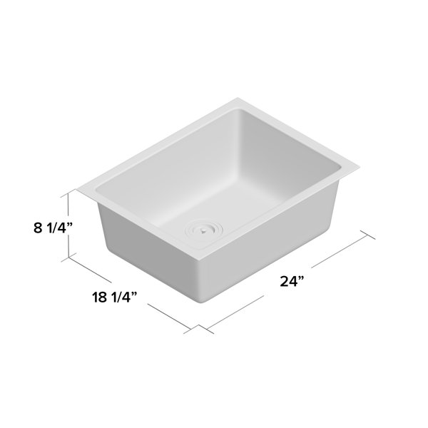 KGD410B Kraus 24" L x 18" W DropIn Kitchen Sink & Reviews Wayfair